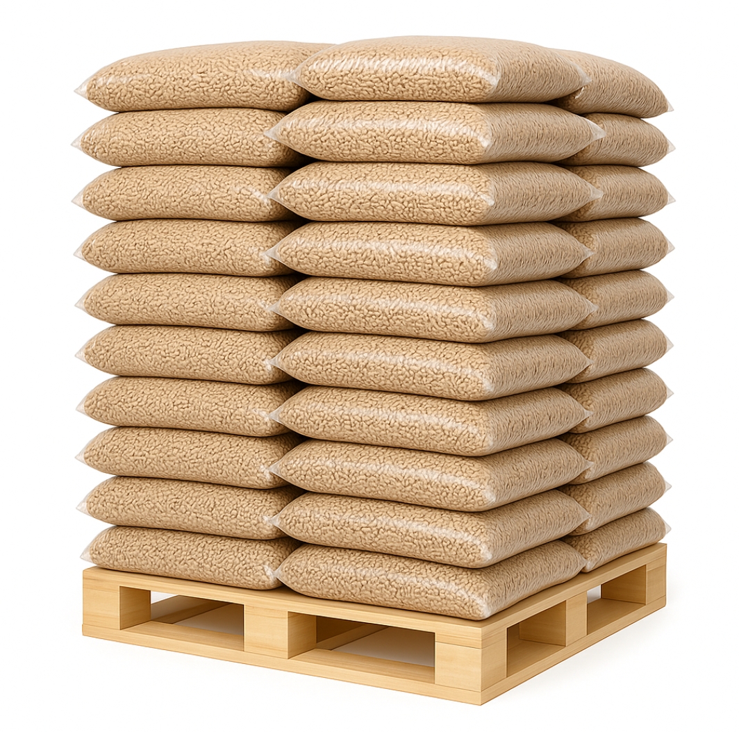 Palette de Pellets en sac – 35 unités – 525 kg